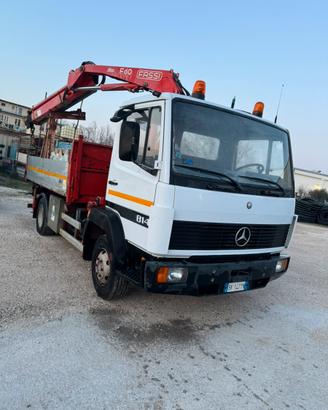 Mercedes 814   Ribaltabile con gru