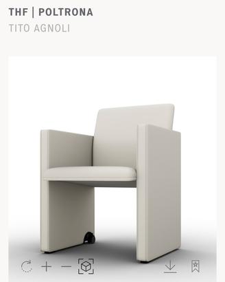 poltrona Frau Tito Agnoli design 