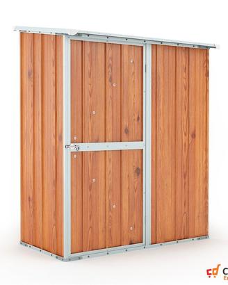Casetta box giardino Acciaio 155x100 fin legno