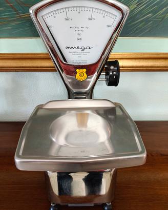 Bilancia vintage Omega Gallarate da banco Inox 