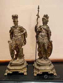 Marte e Minerva statue bronzo Luigi XIV