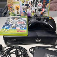 Console Xbox 360 Slim 4GB + Controller + 4 Giochi