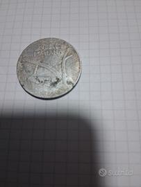 moneta 10 lire italiana del 54 con errore di conio