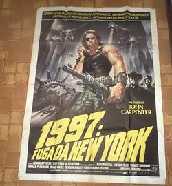 Manifesto originale 1981 2F 1997:Fuga da New York