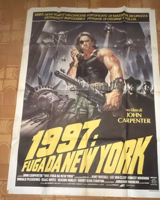 Manifesto originale 1981 2F 1997:Fuga da New York