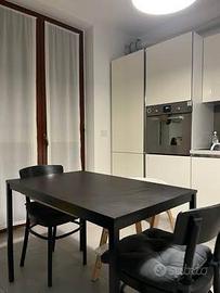 Tavolo Sandberg IKEA nero + Sedie Idolf