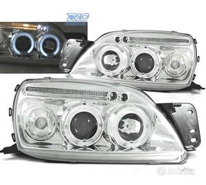 FARI FORD FIESTA 99-02 ANGEL EYES FONDO CROMATO