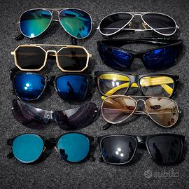 lotto 10 occhiali da sole bancarelle usati 