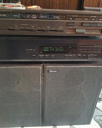  amplificatore technics e radio onkyo  e le c