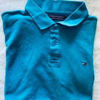 Polo Tommy Hilfiger azzurra uomo