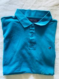 Polo Tommy Hilfiger azzurra uomo