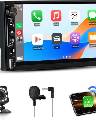  Autoradio 2 DIN con Schermo Wireless 