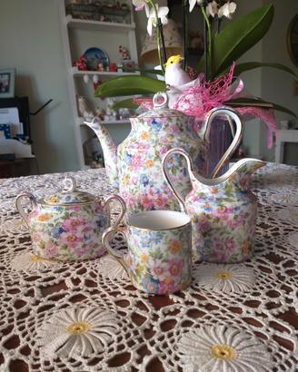 Servizio tea/caffè inglese con fiorellini Chinz