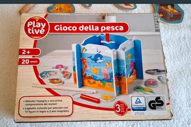 Gioco della pesca in legno magnetico Playtive 