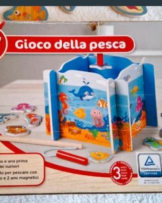 Gioco della pesca in legno magnetico Playtive 