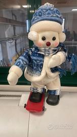 Pupazzo di neve in stoffa - 3 pezzi