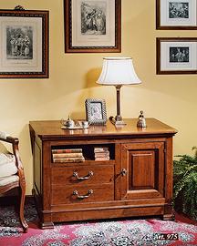 Credenzino porta tv in legno grezzo