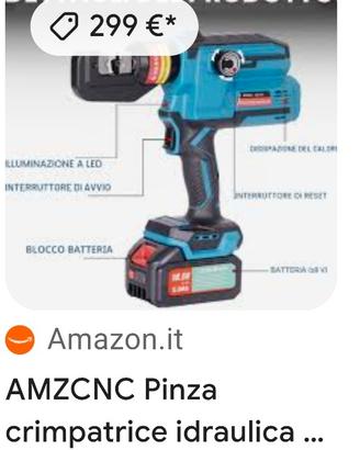 Pinza crimpatrice idraulica