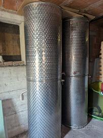 4 botti acciaio inox per uso alimentare 