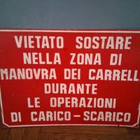 Cartello vietato sostare 