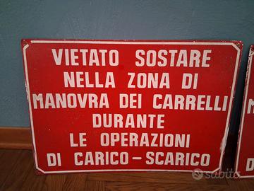 Cartello vietato sostare 