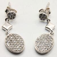 Esclusivi orecchini Vintage argento pietre