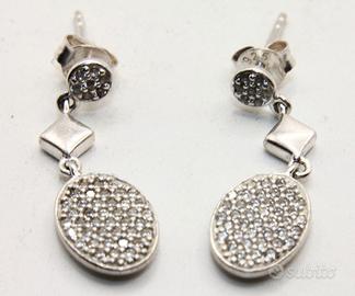 Esclusivi orecchini Vintage argento pietre