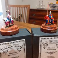 collezione di 5 miniature inglesi di cavalieri