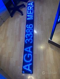 Tabella led scorrevoli   2 METRI X 20cm  3 colori