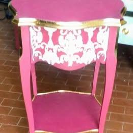 mobiletto vintage rivisitato/comodino svuotatasche