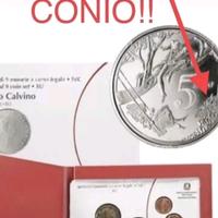 Set 'Raro' 5€ Italo Calvino Argento 