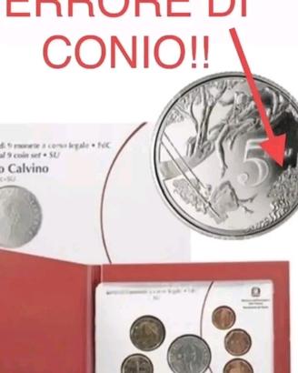 Set 'Raro' 5€ Italo Calvino Argento 