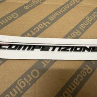 Logo Emblema Scritta Originale Alfa COMPETIZIONE