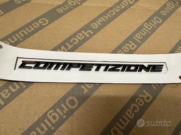 Logo Emblema Scritta Originale Alfa COMPETIZIONE