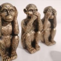 Le Tre Scimmiette della Saggezza - Statuette Decor