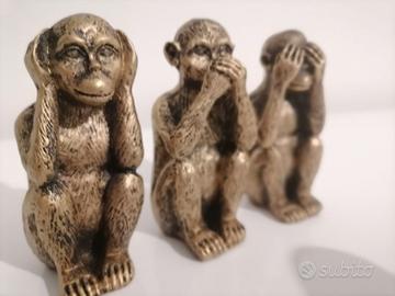 Le Tre Scimmiette della Saggezza - Statuette Decor
