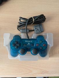 Joystick PlayStation 1/2 Blu trasparente