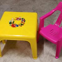 Set bambino tavolo + 2 sedie