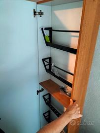 Scarpiera con porta a specchio 