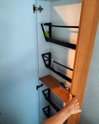 Scarpiera con porta a specchio 
