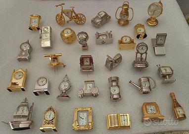 Collezione Miniature Orologi, 31 pz con dispense