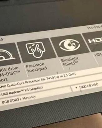 Acer Aspire es 15 immacolato 