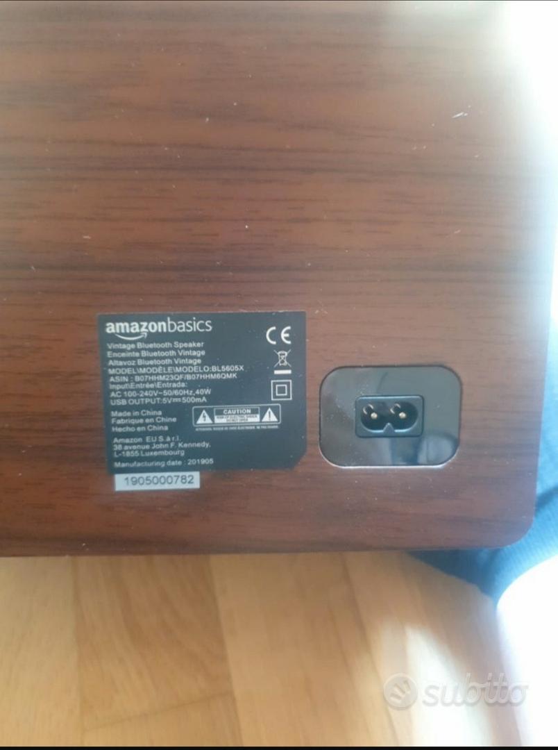 Amazonbasics vintage bluetooth store speaker