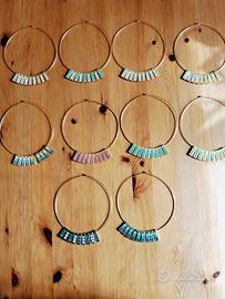 10 collier vintage anni ’80 filo argento 800 e str