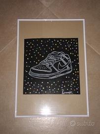 poster di scarpa fatto a mano