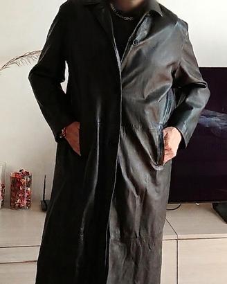 Cappotto uomo Conbipel in vera pelle nera tg 50