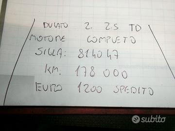 Motore completo ducato 2 2.5 td