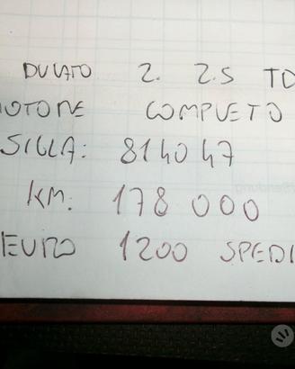 Motore completo ducato 2 2.5 td