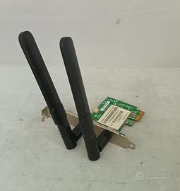 SCHEDA WE-FI PCI EXPRESS CON 2 ANTENNE FREQUENZA