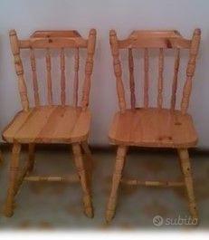 N. 4   SEDIE  IN LEGNO